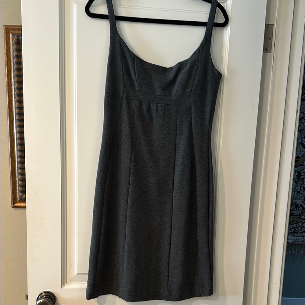 Elegant Gray Midi Dress